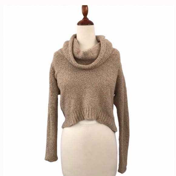 Urban Outfitters multi colored speckled cowl neck turtleneck knit sweater - Picture 1 of 5